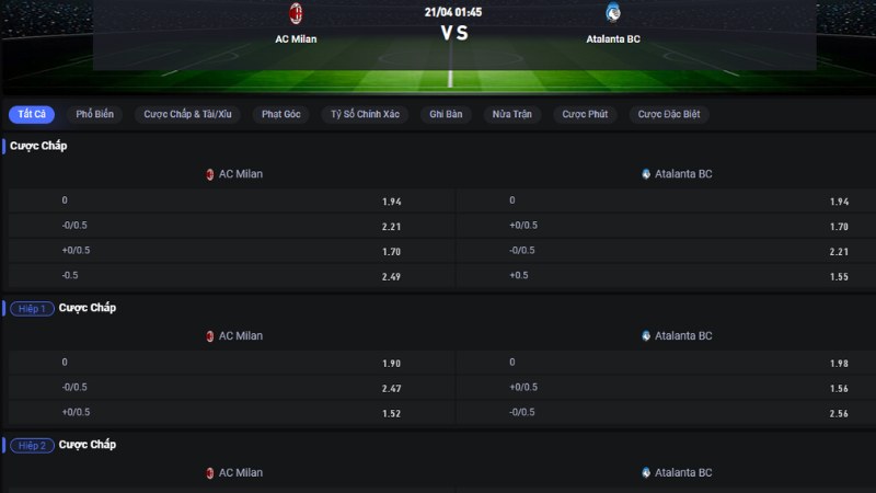 AC Milan vs Atalanta