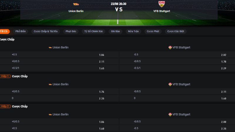 Union Berlin vs Stuttgart